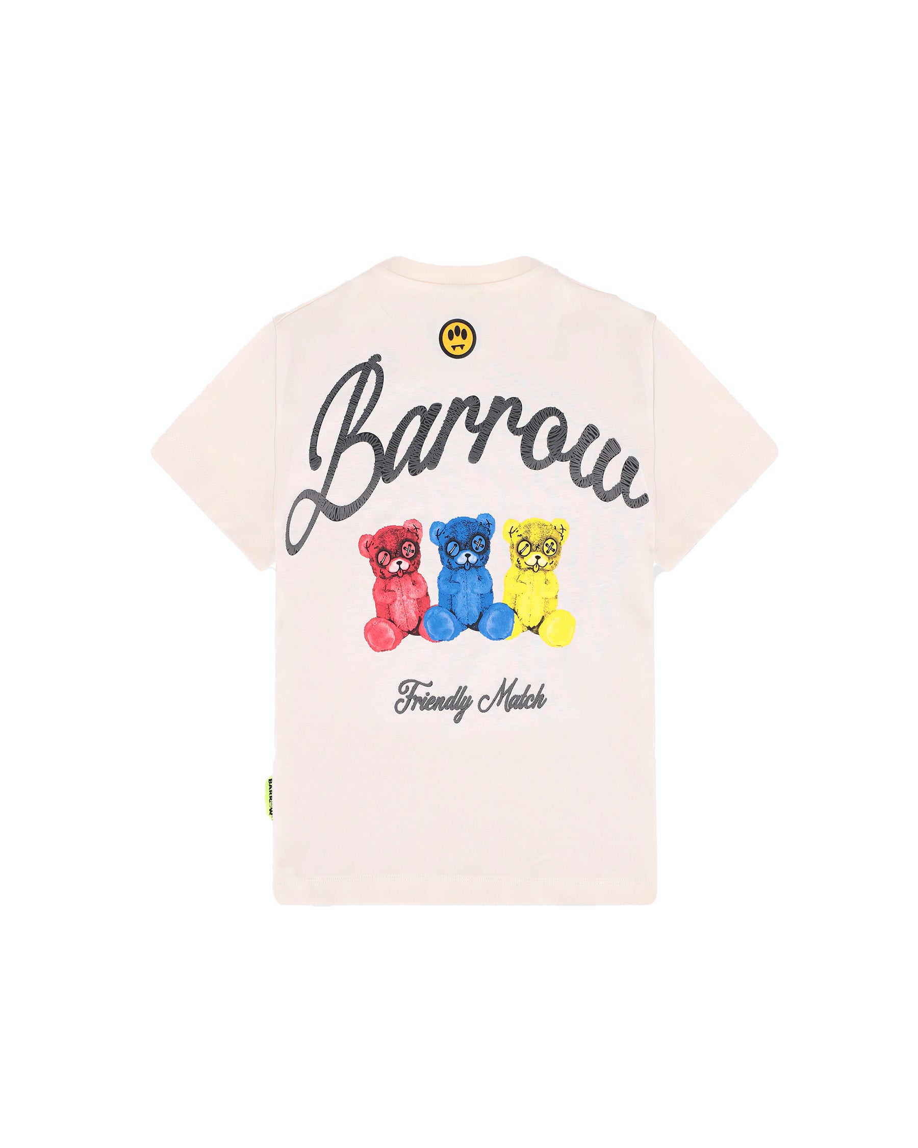 Barrow Kids T-Shirt Crema Unisex per Bambini