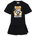 Moschino Kids Abito Nero con Stampa Toy per Bambine