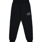 Iceberg Kids Pantaloni Joggers Neri con Logo per Bambini