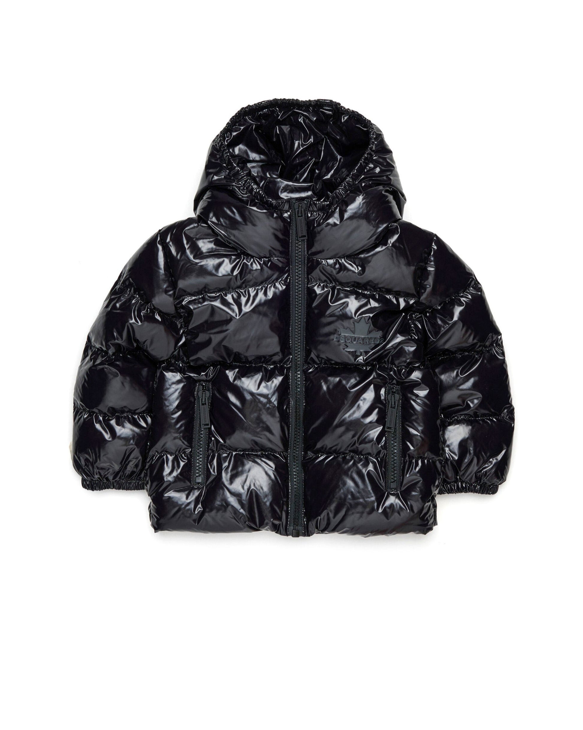 Dsquared2 Kids Giubbino Puffer Nero per Neonati
