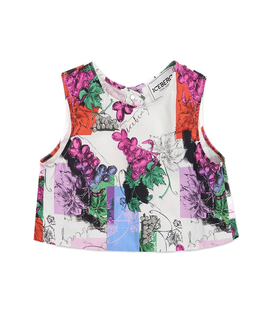 Iceberg Kids Canotta Fantasia Fruits per Bambine