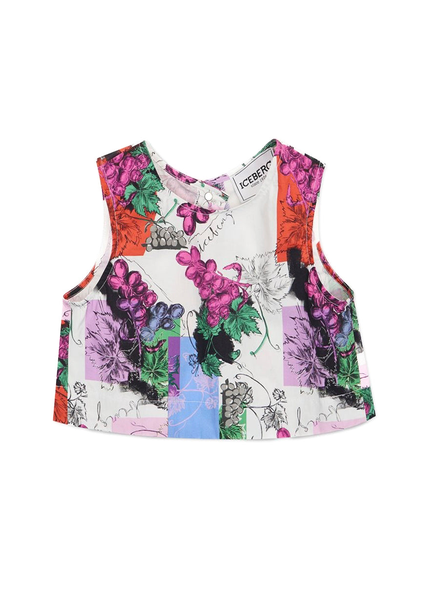 Iceberg Kids Canotta Fantasia Fruits per Bambine