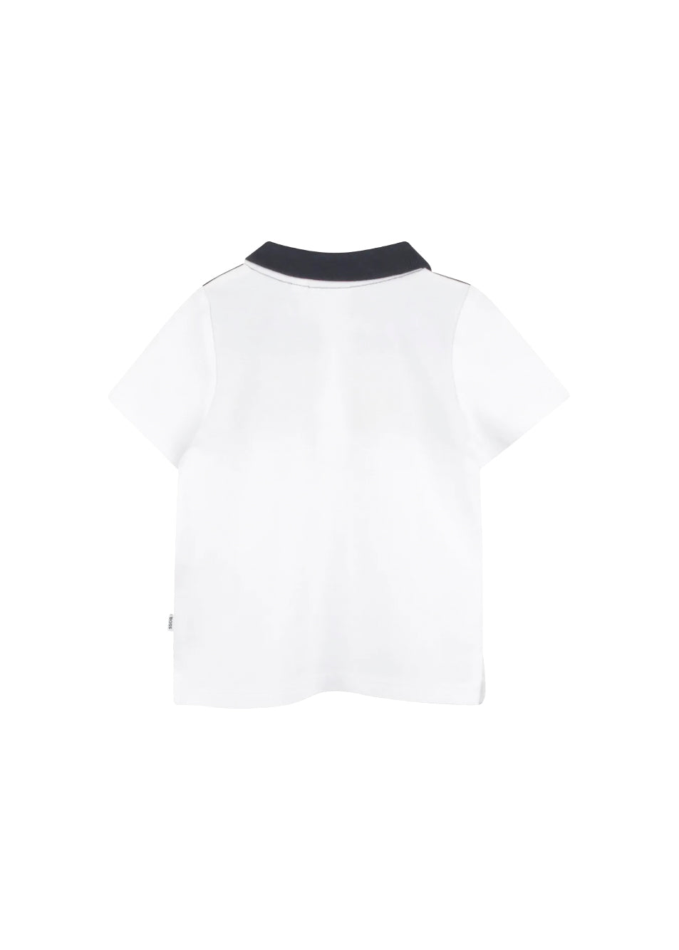 Boss Kids Polo Bianca con Logo per Neonati