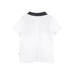 Boss Kids Polo Bianca con Logo per Neonati