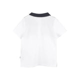 Boss Kids Polo Bianca con Logo per Neonati