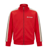 Palm Angels Kids Felpa Rossa con Logo a Contrasto per Bambini