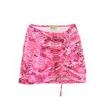 4GIVENESS Copricostume Gonna Fantasia Rainbow Boa Fucsia per Bambine