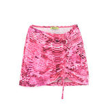4GIVENESS Copricostume Gonna Fantasia Rainbow Boa Fucsia per Bambine