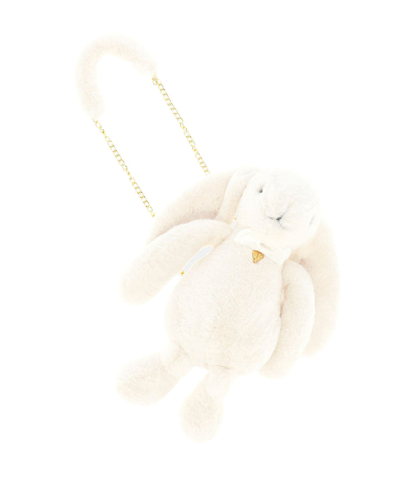 Angel's Face Borsa Rabbit Panna con Pelliccia Sintetica per Bambine