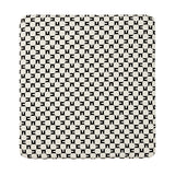 Elisabetta Franchi Kids Copertina Panna con Monogramma All-Over e Retro in Velluto Nero per Bambini