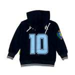 Barrow Kids Felpa Nera con Cappucio e Stampa 'Napoli' Unisex per Bambini