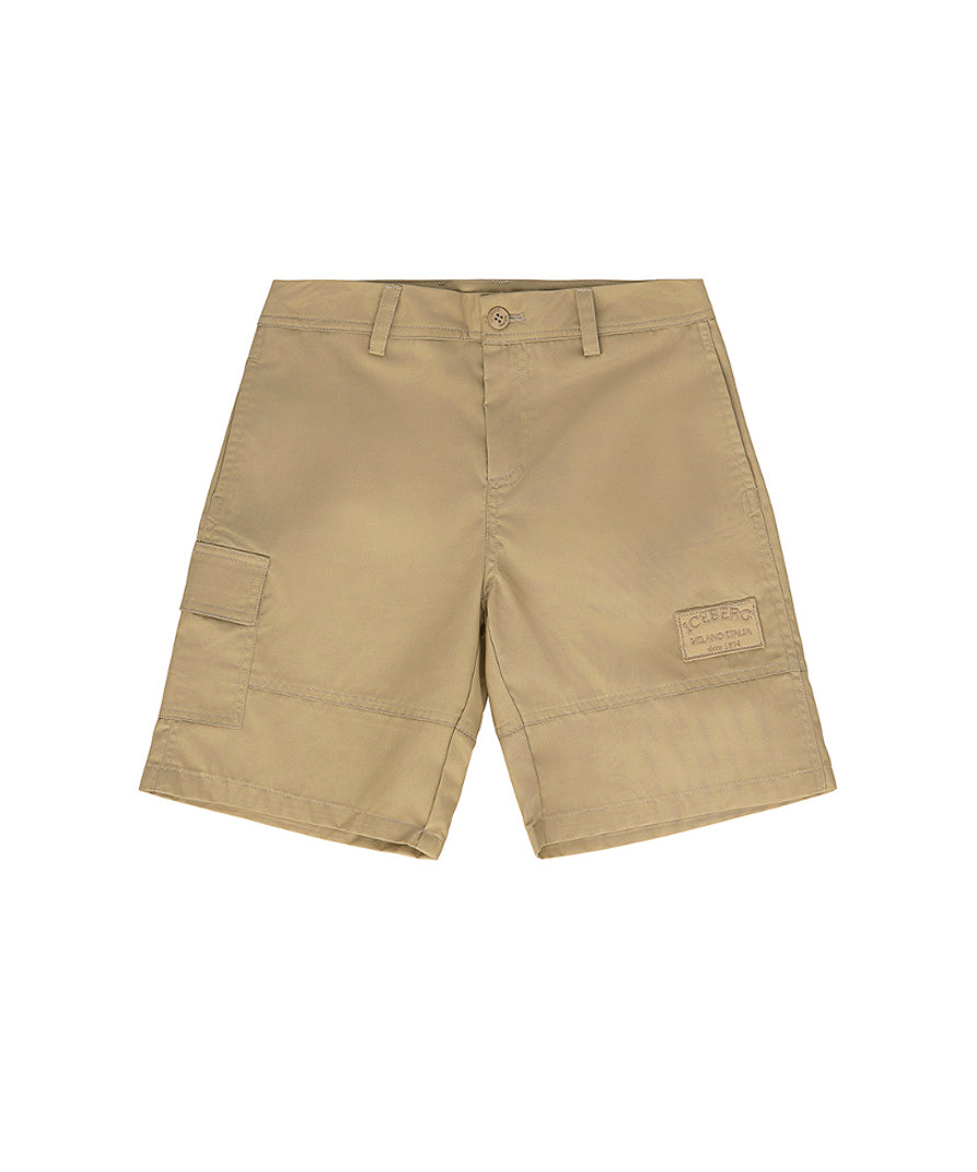 Iceberg Kids Bermuda Sabbia con Tascone per Bambini