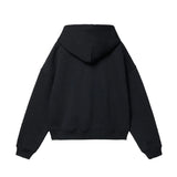 Calvin Klein Kids Felpa Nera con Cappuccio e Stampa Logo a Contrasto per Bambini