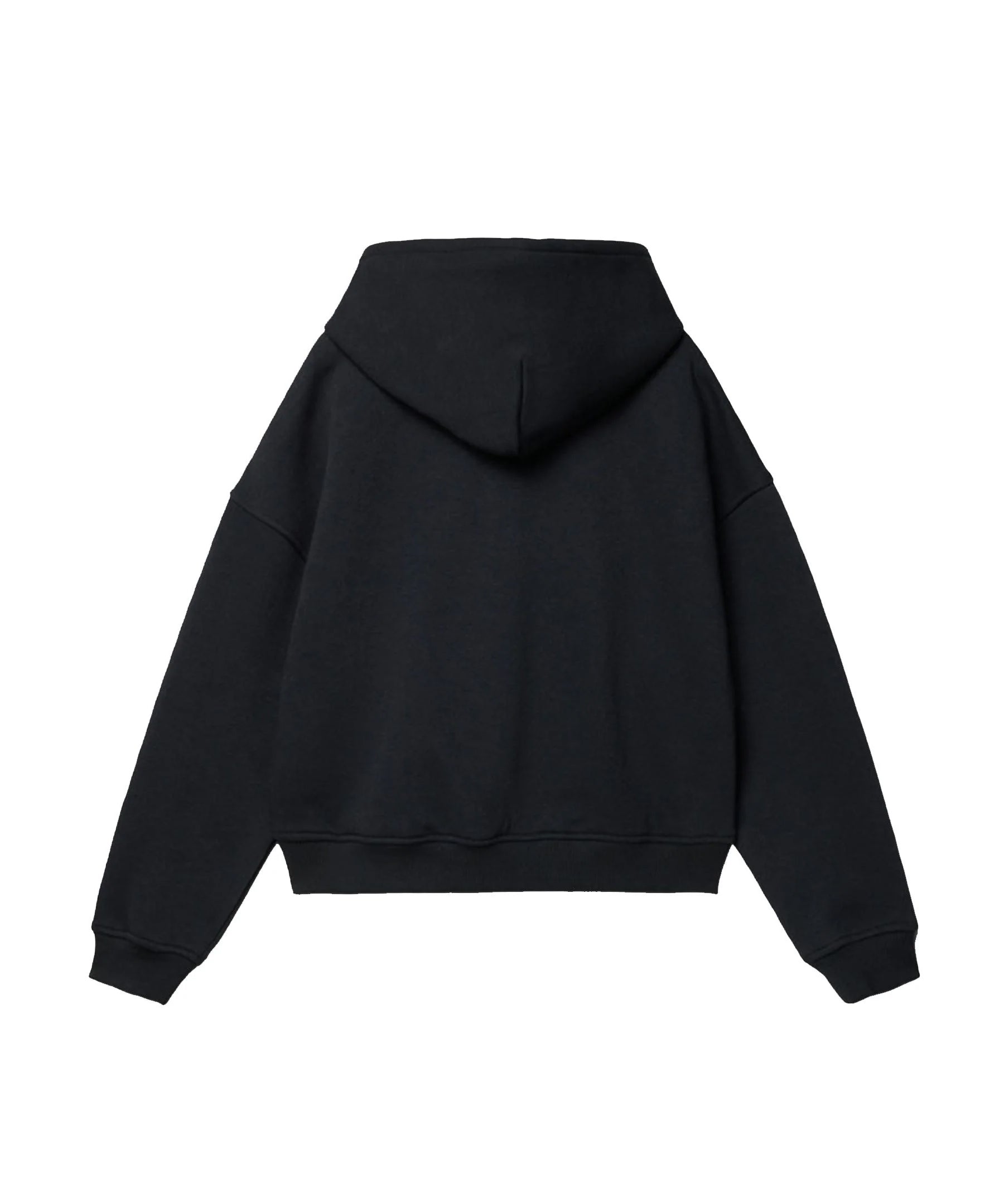 Calvin Klein Kids Felpa Nera con Cappuccio e Stampa Logo a Contrasto per Bambini