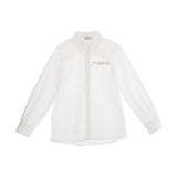 Pinko Kids Camicia Bianca con Logo per Bambine