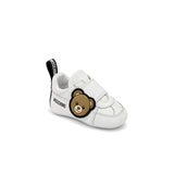 Moschino Kids Sneaker Primo Passo Orsetto Bianco per Bambini