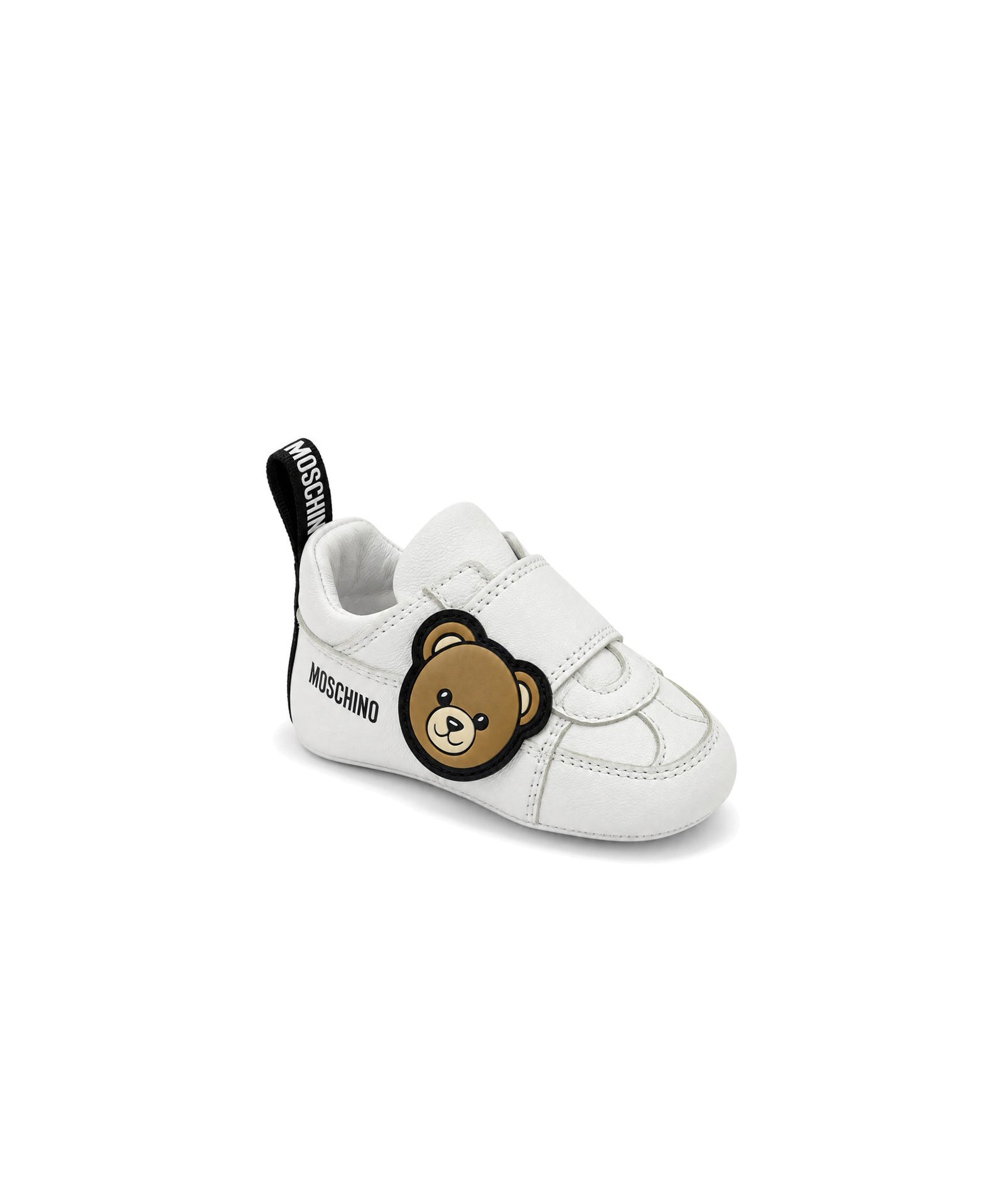 Moschino Kids Sneaker Primo Passo Orsetto Bianco per Bambini