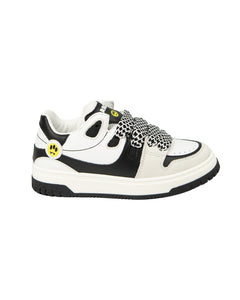 Barrow Kids Sneakers Bianco e Nero con Logo per Bambini