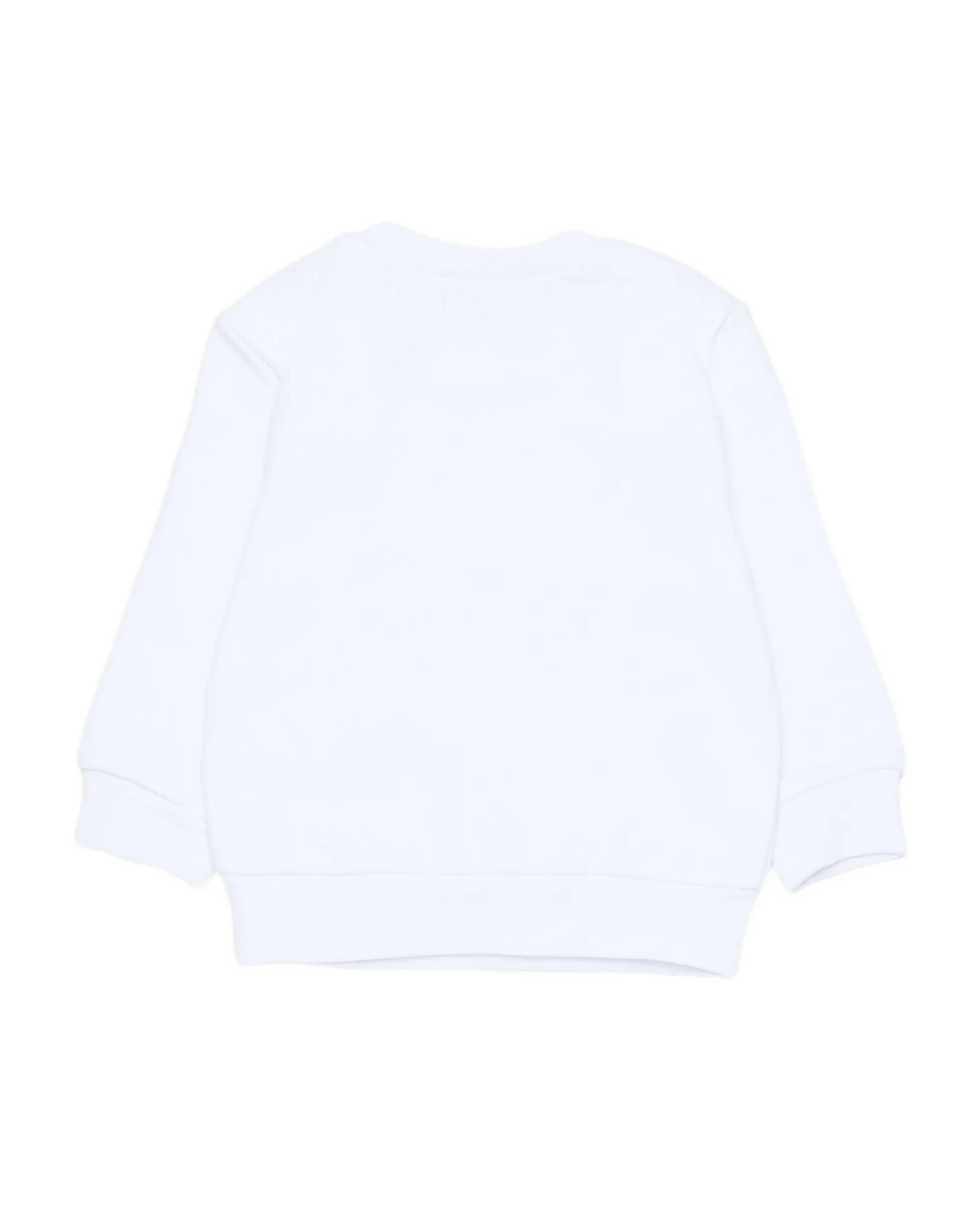 Dsquared2 Kids Felpa Bianco con Logo per Neonati