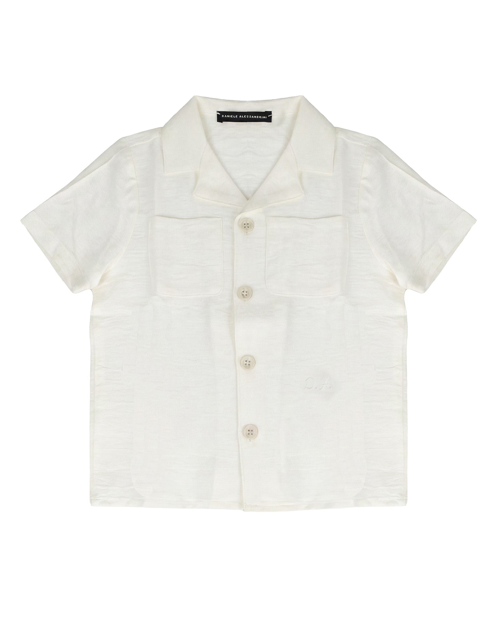 Daniele Alessandrini Kids Camicia Bianco con Tasche per Neonati