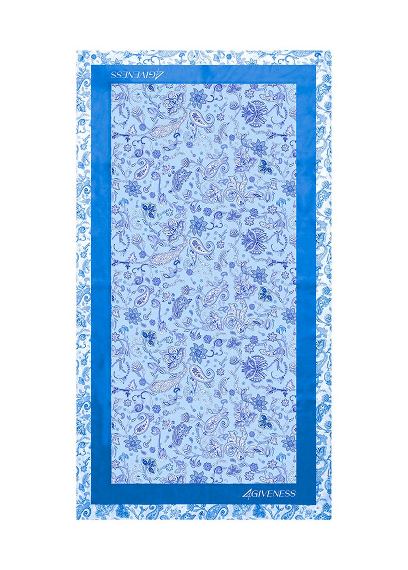 4Giveness Antibes Blue Pattern Beach Towel for Girls