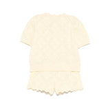 Elisabetta Franchi My Little Girl Lemon Tricot Set for Newborns