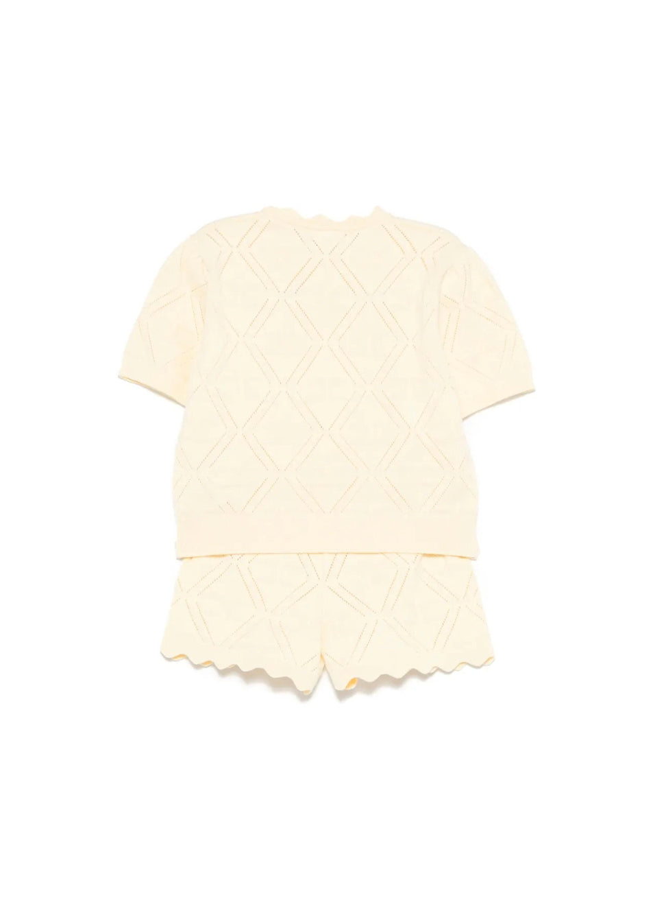 Elisabetta Franchi La Mia Bambina Completo Limone Tricot per Neonate