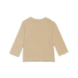 Calvin Klein Kids T-Shirt Maniche Lunghe Beige per Neonati (retro)