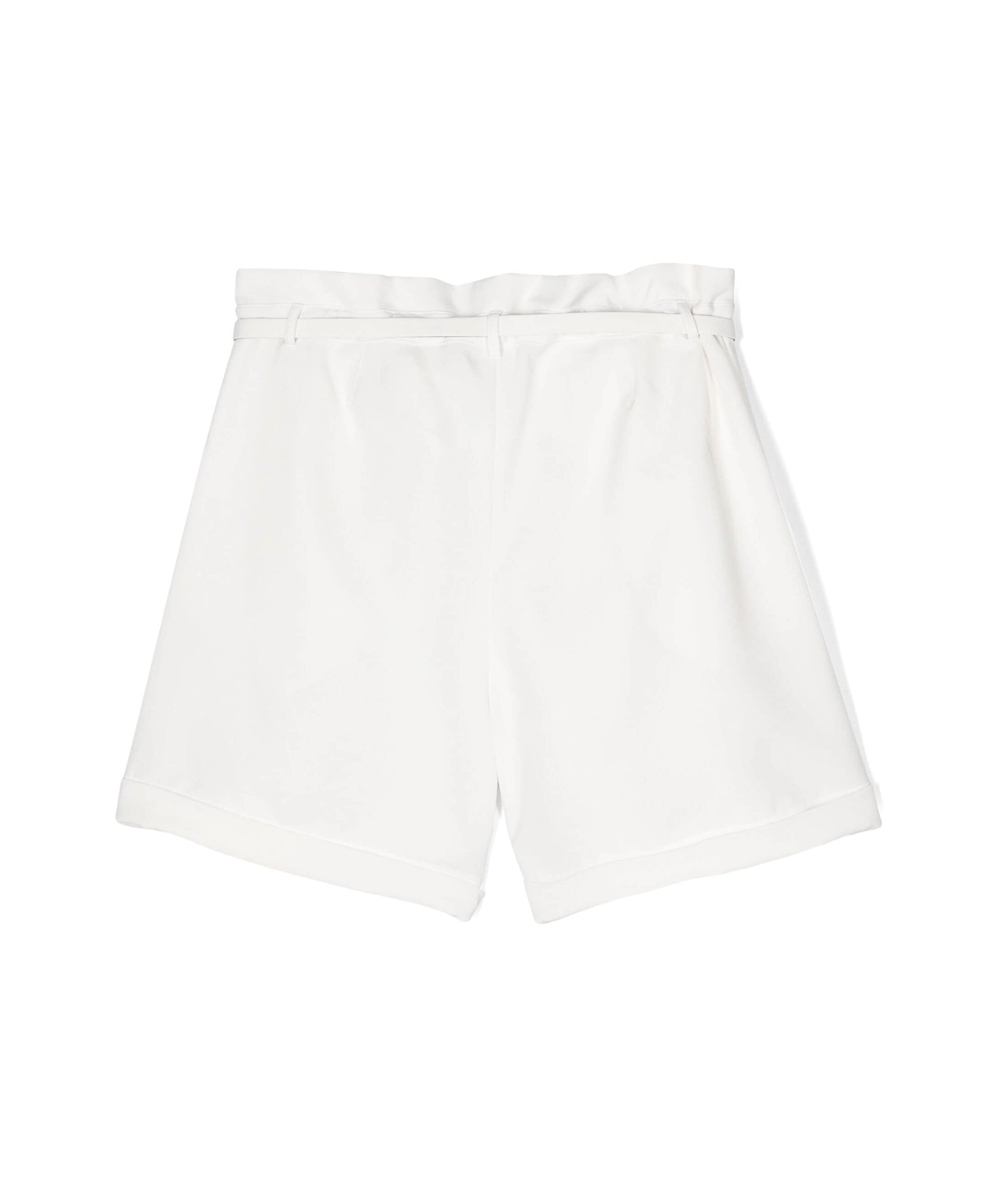 Pinko Kids Short Bianco con Cintura Logata per Bambine