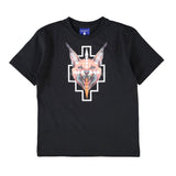 Marcelo Burlon County of Milan Kids T-Shirt Nero con Stampa per Bambino