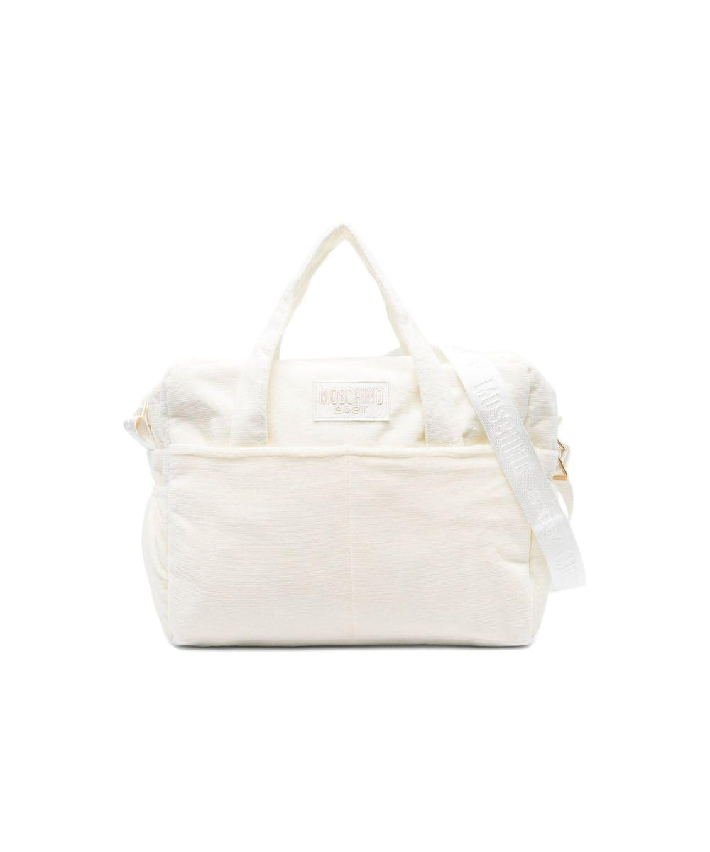 Moschino Kids Borsa Mamma Panna con Fasciatoio