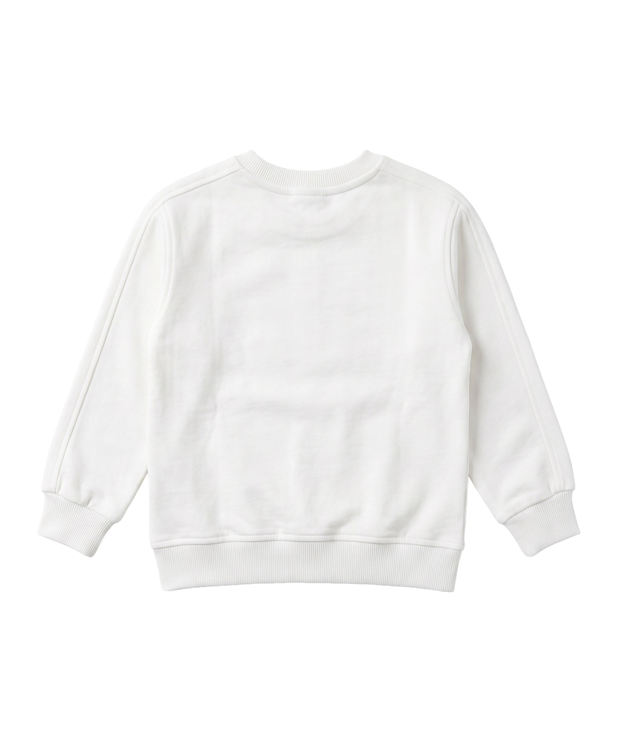 Moschino Kids Felpa Bianca Girocollo con Stampa Teddy Bear e Logo per Bambini