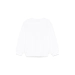 Moschino Kids Felpa Girocollo Bianca con Stampa per Neonati