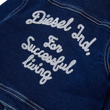 Diesel Kids Giacca in Denim con Stampa Logo sul Retro per Neonati