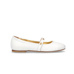 Elisabetta Franchi La Mia Bambina Ballerina Bianco con Cinturino per Bambine