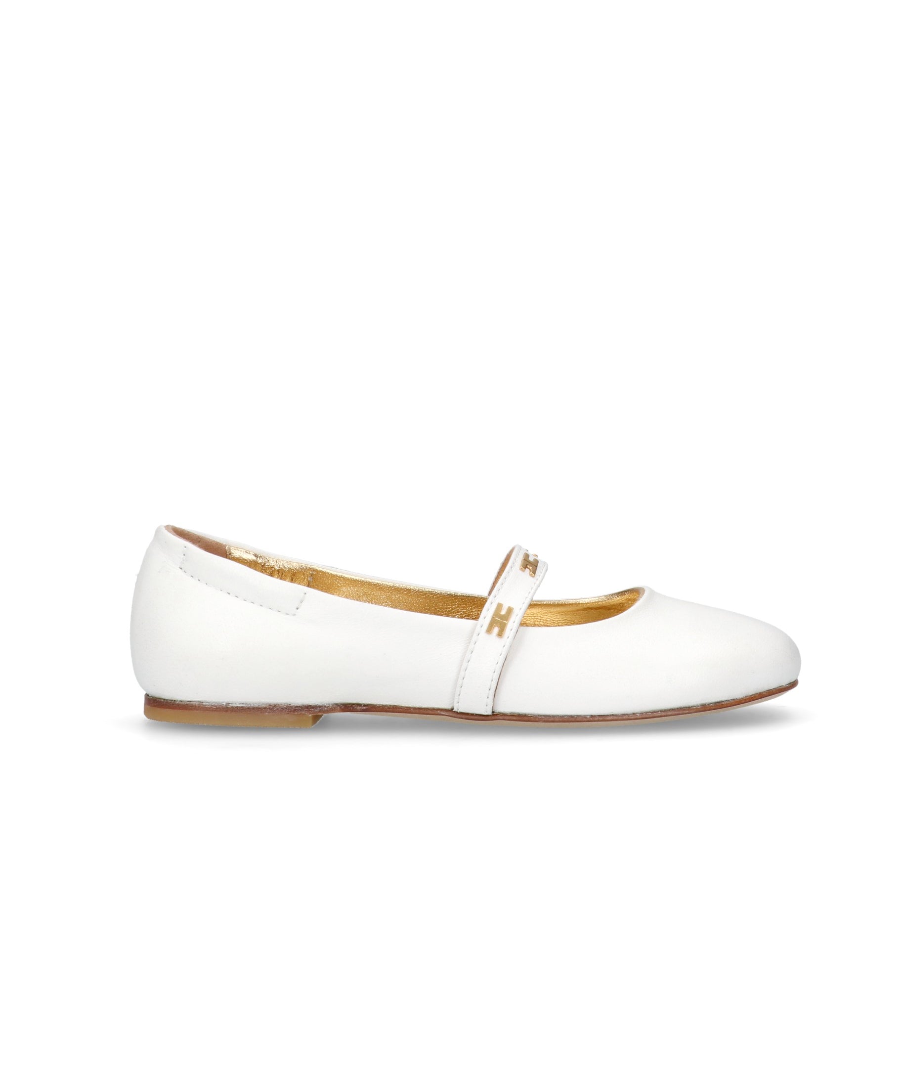 Elisabetta Franchi La Mia Bambina Ballerina Bianco con Cinturino per Bambine