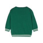 Moschino Kids Maglioncino Verde con Teddy Bear per Neonati (retro)