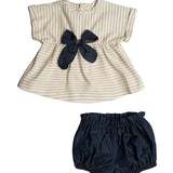Barcellino Kids Completo Blu e Panna per Neonate
