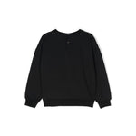 Elisabetta Franchi La Mia Bambina Felpa Nera con Logo Strass per Neonate (retro)