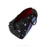 Sprayground Kids Borsone Nero Fantasia Viola con Logo Unisex