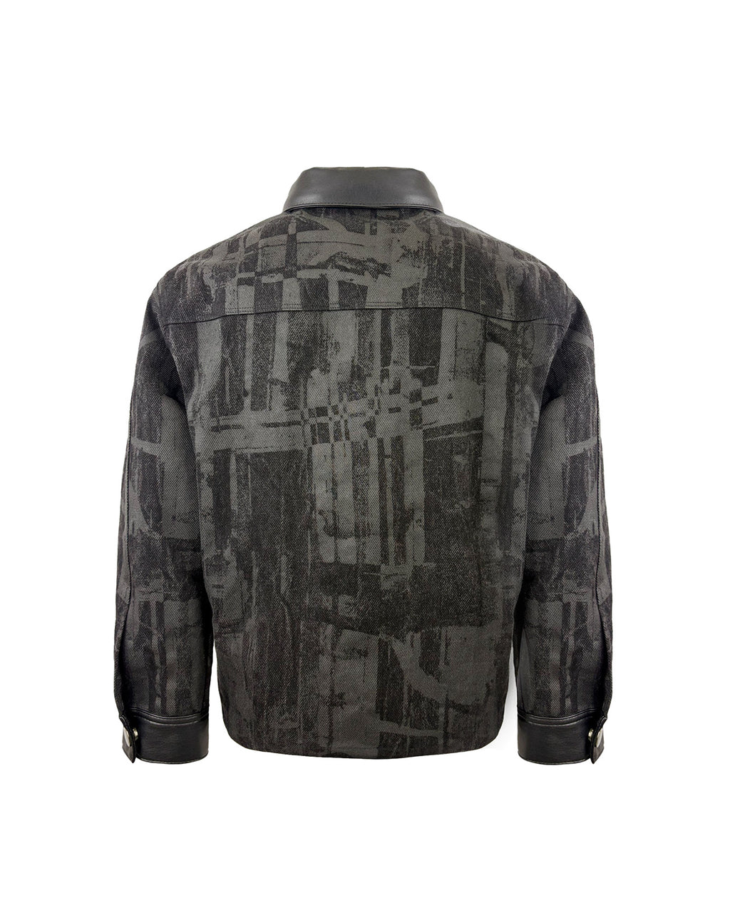 Yes London Kids Giacca Zip in Tessuto Jacquard Nero con Dettagli Patch per Bambini