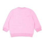 Moschino Kids Felpa Rosa con Logo Teddy Bear per Neonate (RETRO)
