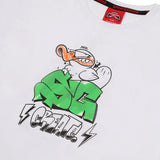Sprayground Kids T-Shirt Bianco con Stampa per Bambini