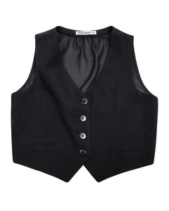 Patrizia Pepe Kids Gilet Nero per Bambine