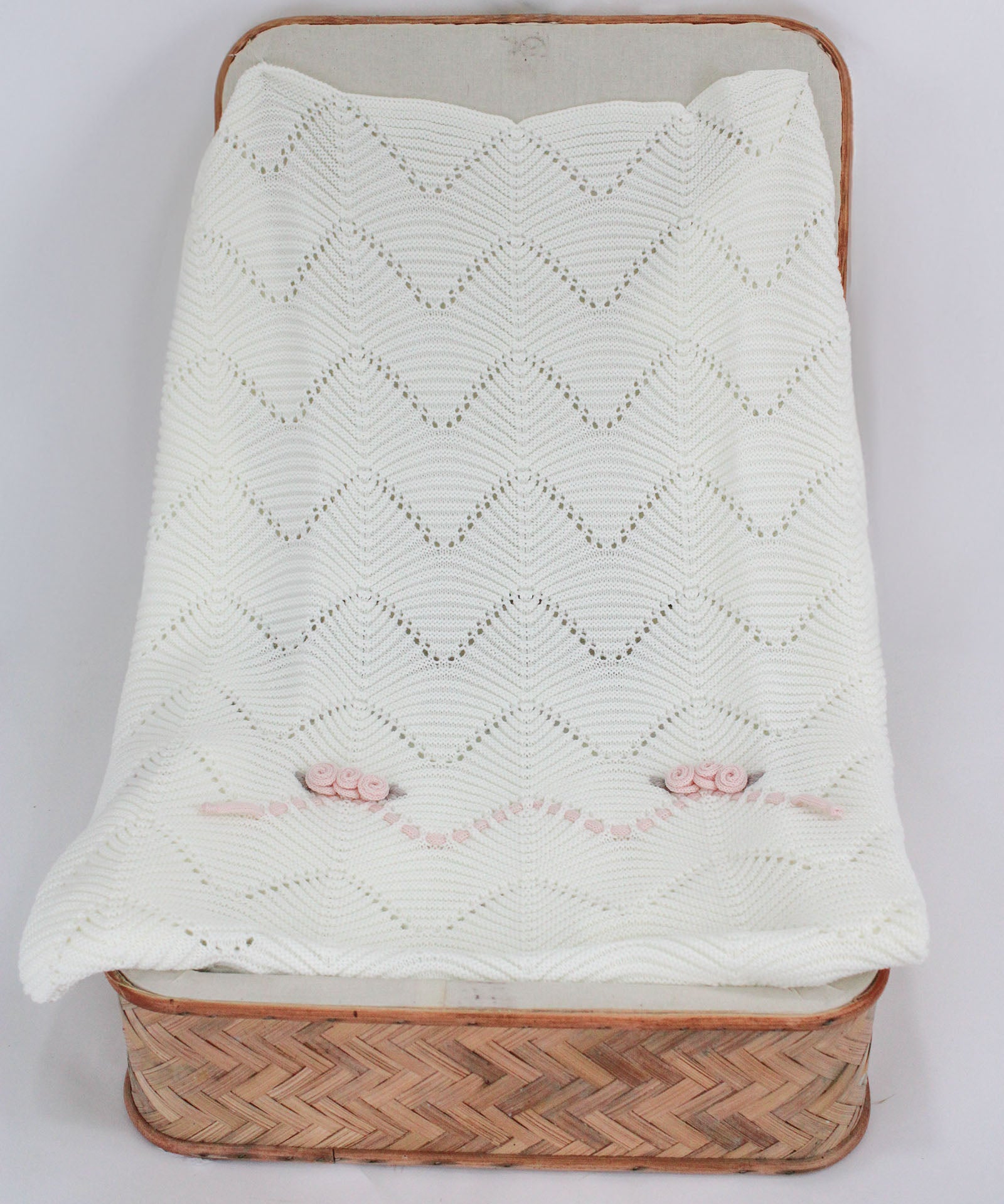 Marlù Coperta Vaniglia/Rosa/Pesca per Neonate