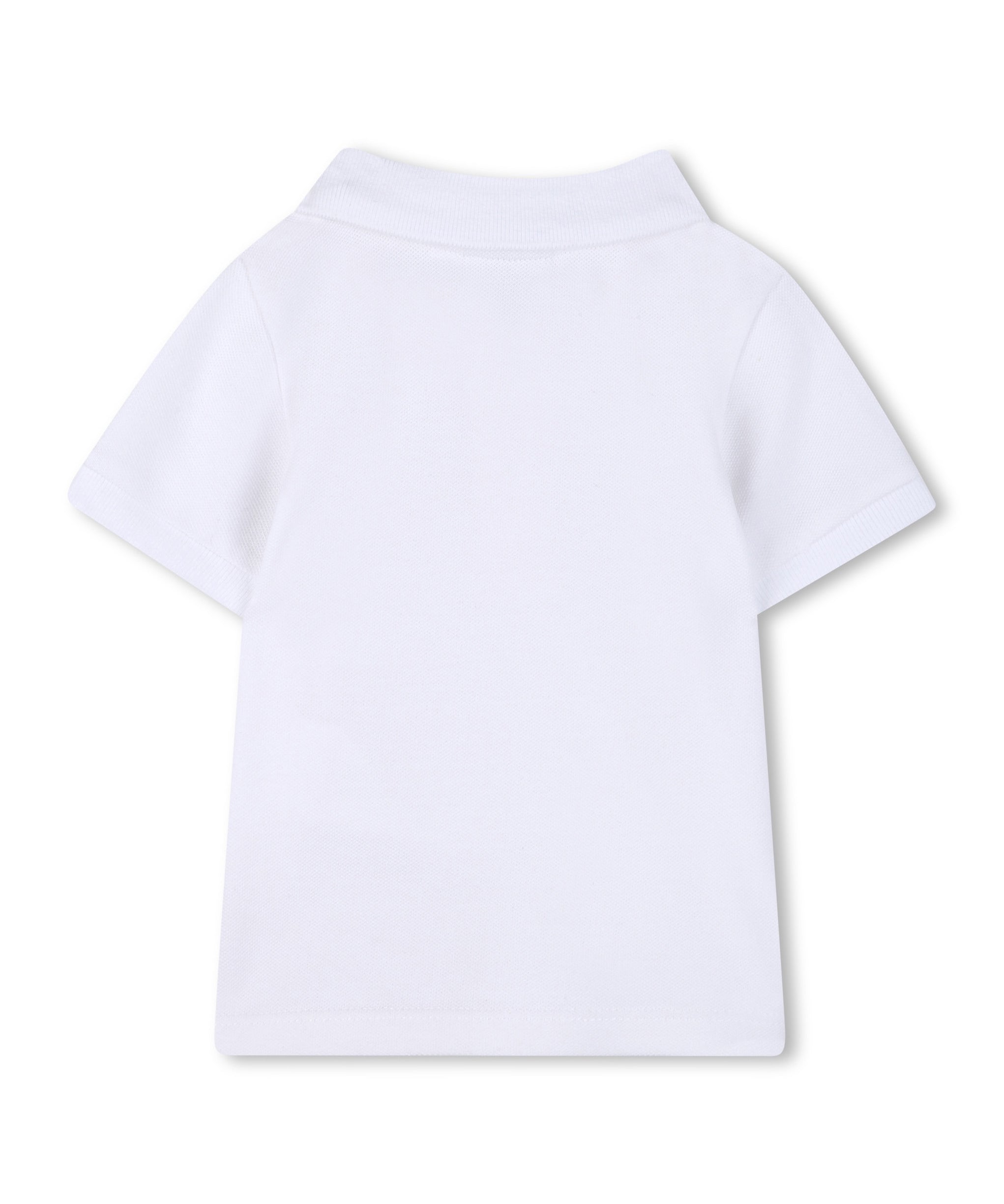 Boss Kids Polo Bianco con Logo per Neonati