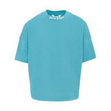 Palm Angels Kids T-Shirt Blu Marine con Logo per Bambini