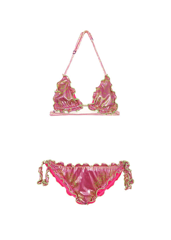 Effek Costume Bikini Fantasia Rosa per Bambine