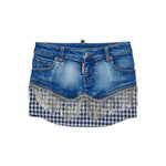Dsquared2 Kids Gonna Denim Crystal per Bambine (fronte)