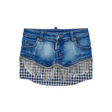 Dsquared2 Kids Gonna Denim Crystal per Bambine (fronte)